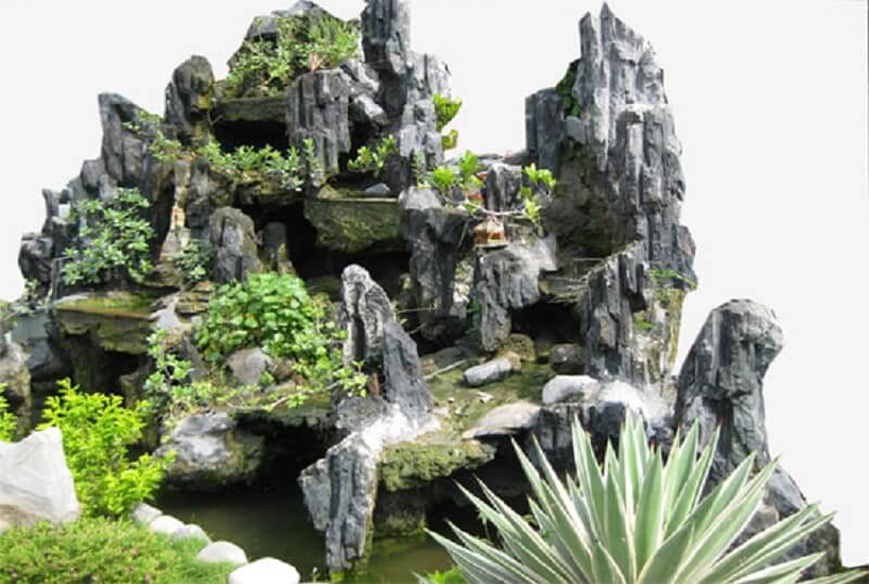 Những lưu ý phong thủy khi làm hòn non bộ mini bằng đá