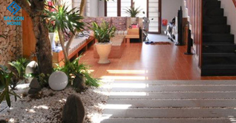 Thiết kế Tiểu cảnh trong nhà cho chị Thu - Bình Chánh 