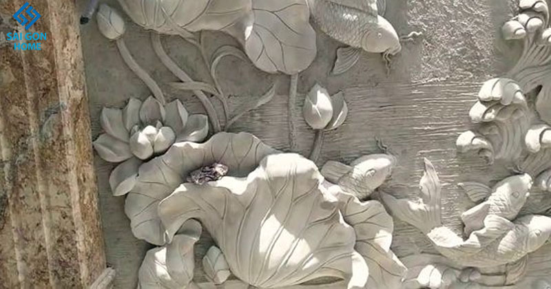 Trang phù điêu cho nhà Phố Anh Kha - Quận 7